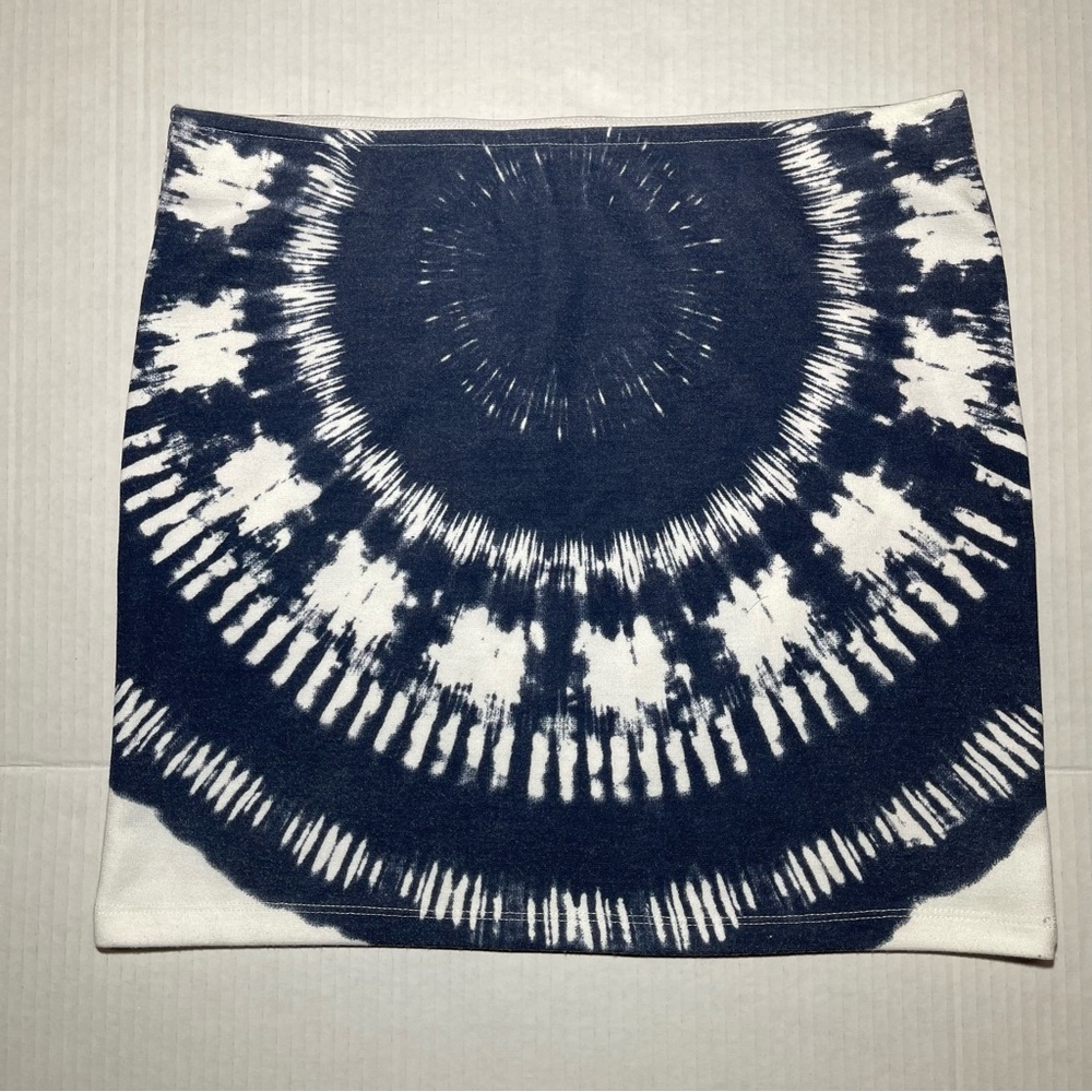 Tie-Dye Navy and White Skirt